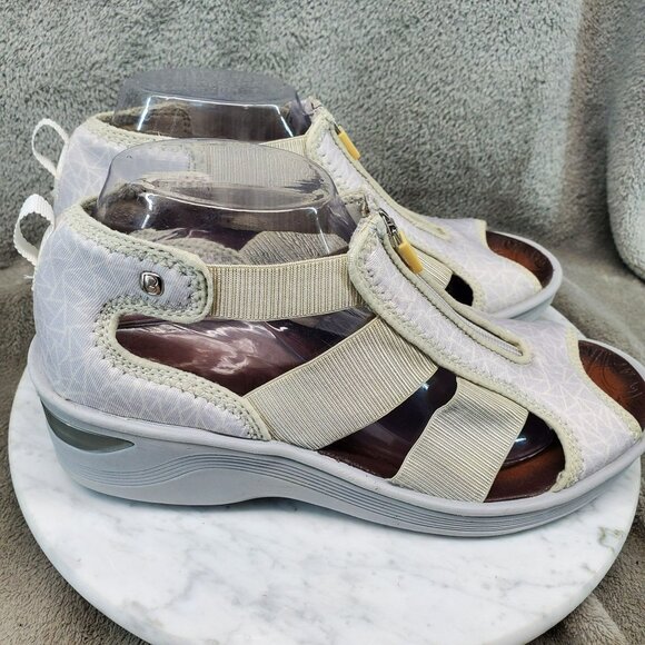 Bzees Shoes Womens Size 9 Duet Gray Sandals With Arch Support - Picture 6 of 9